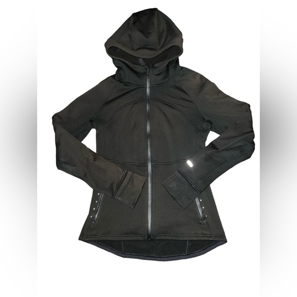 lululemon athletica Tops - Lululemon fleece lined running jacket women black
